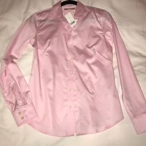 NWT soft pink Banana Republic button down